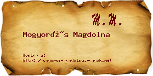 Mogyorós Magdolna névjegykártya
